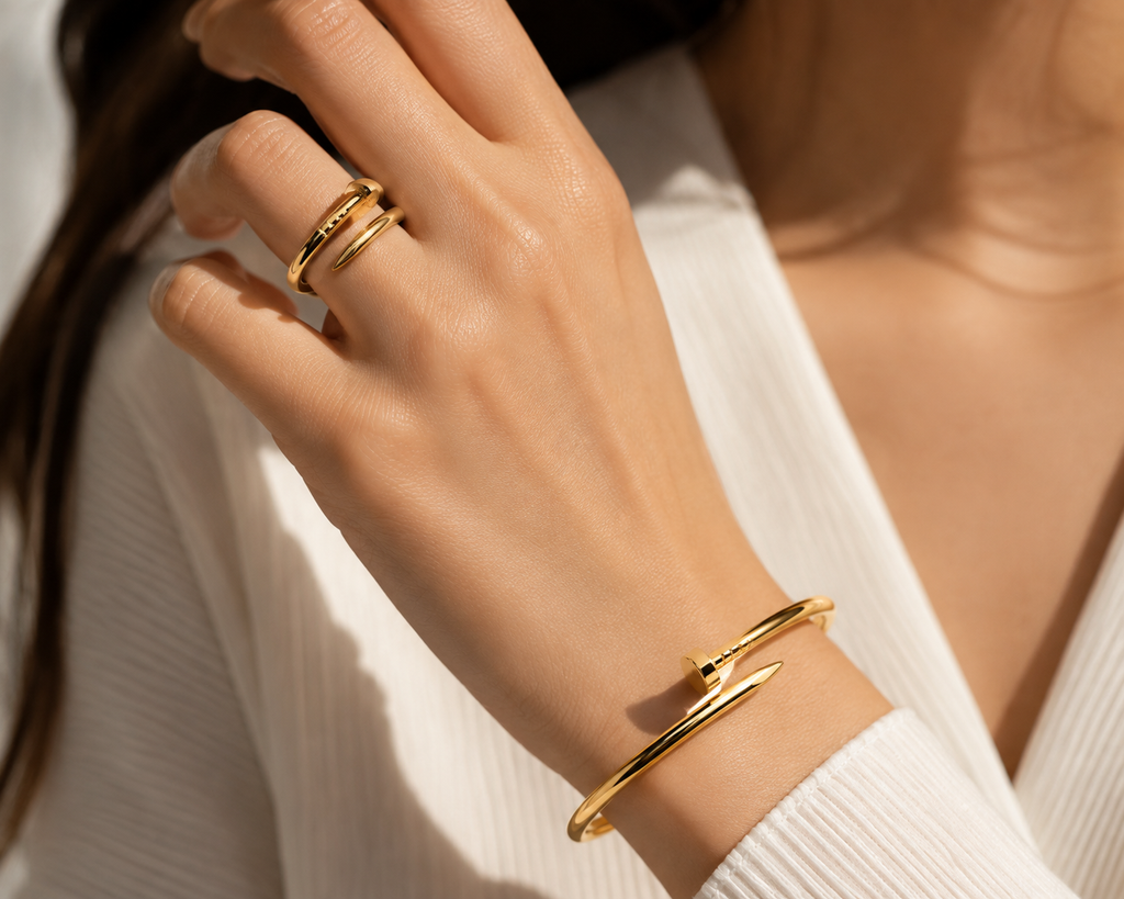 Nail Ring & Nail Bracelet Set
