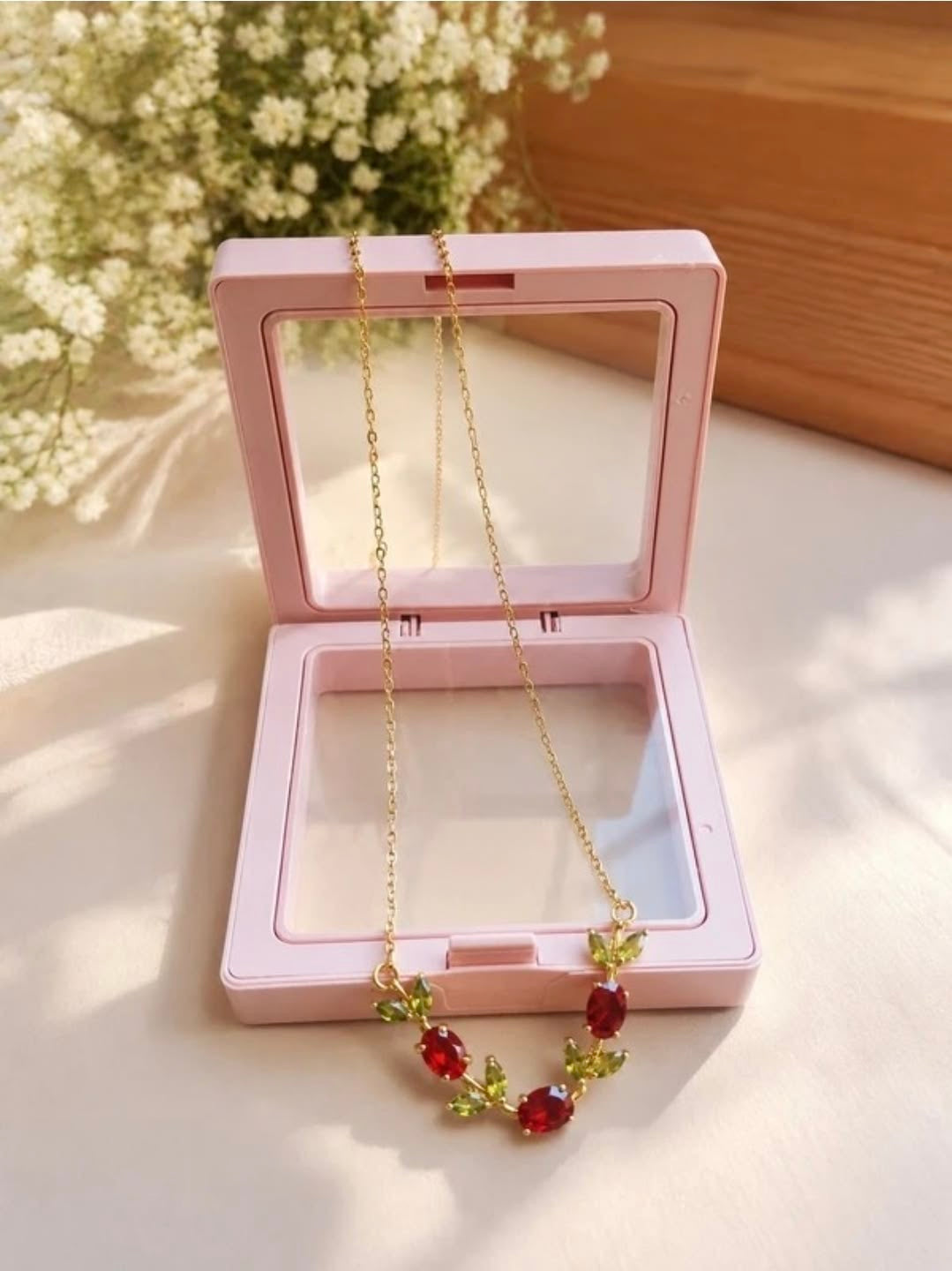 Tulip Blossom Necklace – Elegant Floral Statement Necklace