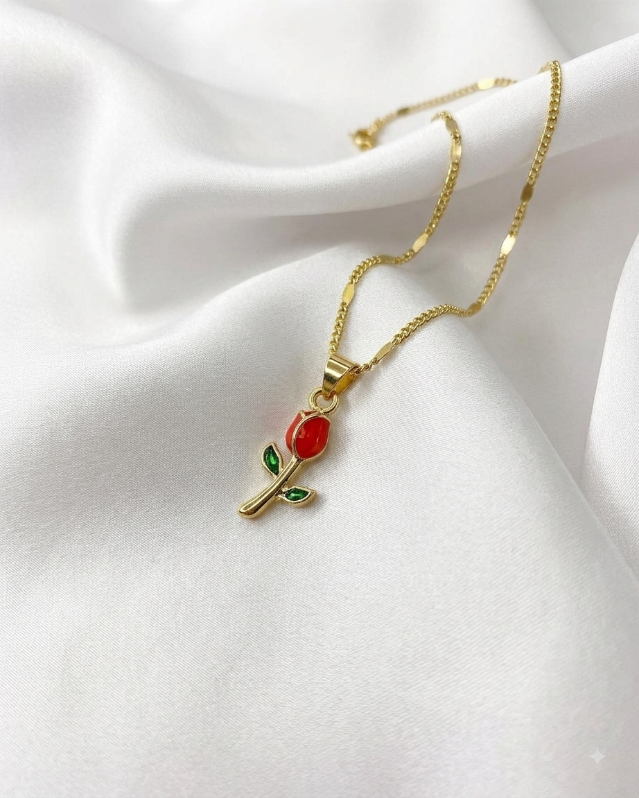 Eternal Rose Pendant Necklace